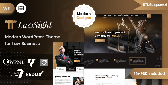 Lawsight - Law Firm Attorney WordPress Theme - Business Corporate