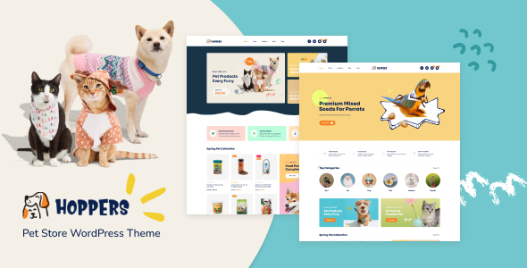 Hoppers – Pet Store WordPress Theme - WooCommerce eCommerce