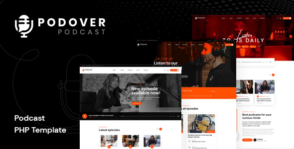 Podover - Podcast PHP Template - Personal Site Templates