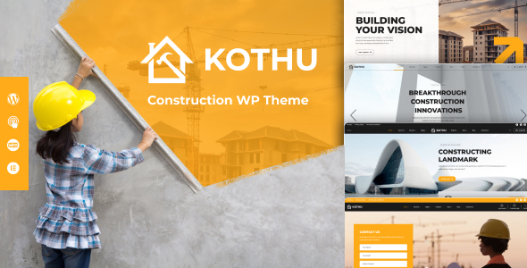 Kothu - Building & Construction WordPress Theme - Business Corporate