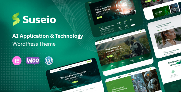 Suseio - AI Application & Technology WordPress Theme - Technology WordPress