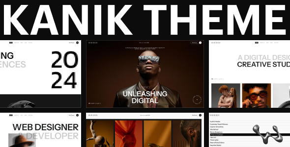 Kanik - Minimal Digital Agency WordPress Theme - Portfolio Creative