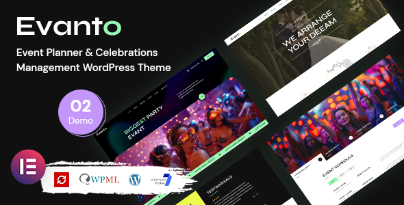 Evanto - Event Planner & Management WordPress Theme - Events Entertainment