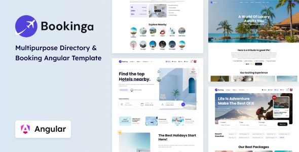Bookinga - Multipurpose Angular 19 Booking and Directory Template - Retail Site Templates