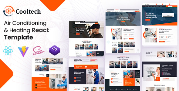 Cooltech - Air Conditioning & Heating React Template - Business Corporate