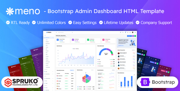 Meno - Bootstrap Admin Dashboard HTML Template - Admin Templates Site Templates