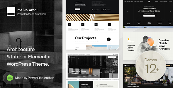 Maiko - Architecture and Interior Design WordPress Theme - Portfolio Creative