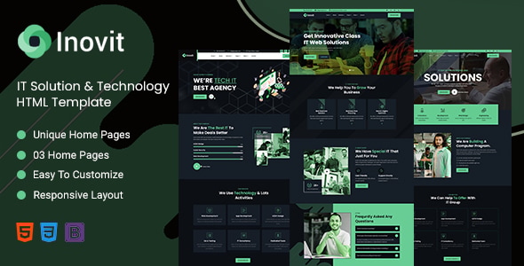 Inovit - IT Solution & Technology HTML Template - Business Corporate