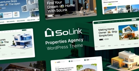 SoLink - Properties Agency WordPress Theme - Real Estate WordPress