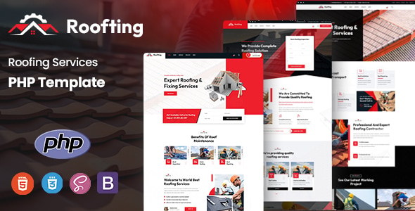 Roofting - Roofing Services PHP Template - Business Corporate