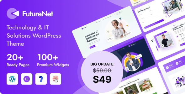 Futurenet - Technology & IT Solutions WordPress Theme - Software Technology
