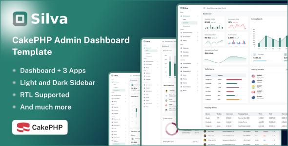 Silva - CakePHP Admin Dashboard Template - Admin Templates Site Templates