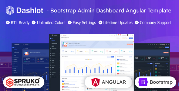 Dashlot - Bootstrap Admin Dashboard Angular Template - Admin Templates Site Templates