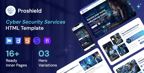 Proshield - Cyber Security Services HTML Template by awaiken | ThemeForest