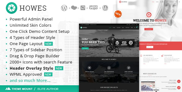 Howes | Responsive Multi-Purpose WordPress Theme - Business Corporate
