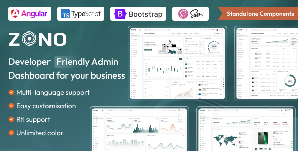 Zono – Angular 21 Admin Dashboard Template - Admin Templates Site Templates