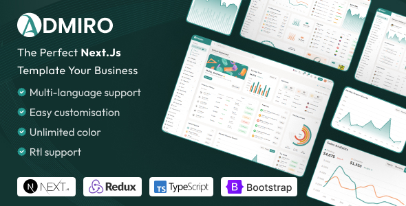 Admiro – React Nextjs Admin & Dashboard Template - Admin Templates Site Templates