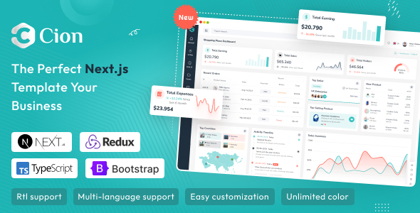 Cion – React Nextjs Admin & Dashboard Template - Admin Templates Site Templates