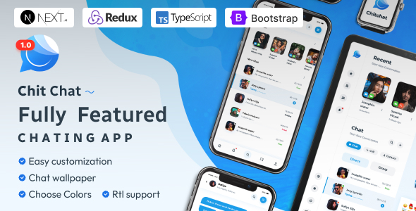 Chitchat - React Next JS Chat App Template - Admin Templates Site Templates