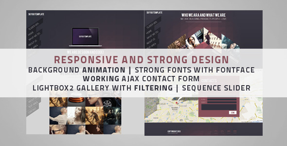 Skygo One Page HTML Template - Portfolio Creative