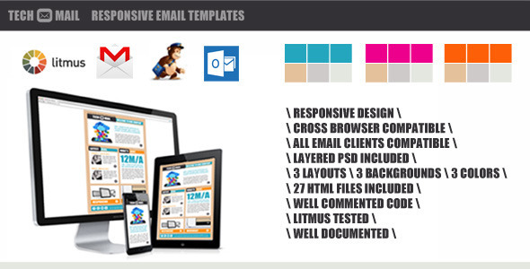 TechMail - Responsive Email Template - Email Templates Marketing