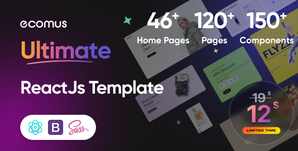 Ecomus - Multipurpose eCommerce React Template - Shopping Retail