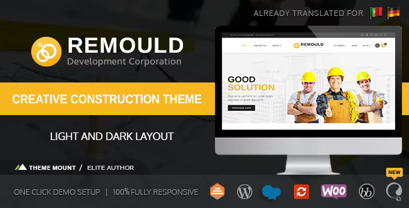Remould | Construction & Building WordPress Theme - Business Corporate