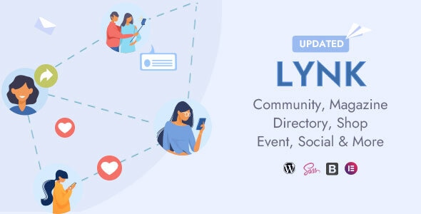 Lynk - Social Networking, Community, Shop Vendor and Listing Direcotry WordPress Theme - BuddyPress WordPress