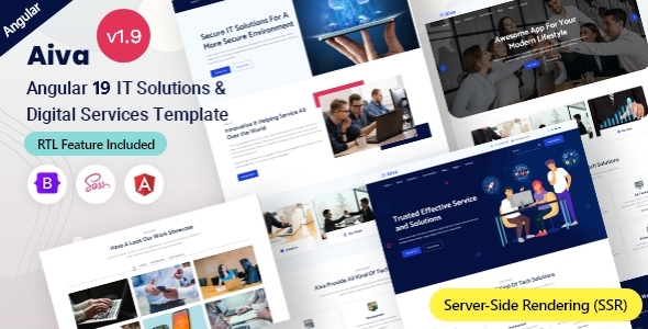 Aiva - Angular 19+ IT Solutions & Technology Services Template - Business Corporate