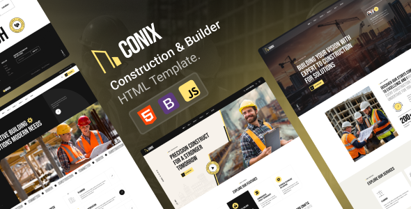 Conix - Construction HTML Template - Business Corporate