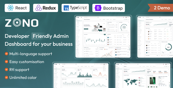 Zono - React JS Admin Dashboard Template - Admin Templates Site Templates