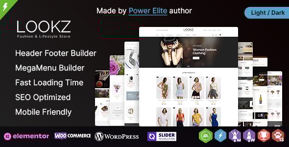 Lookz WP - Multipurpose Elementor Wordpress WooCommerce Theme - WooCommerce eCommerce