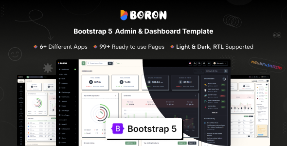 Boron - Admin & Dashboard Template - Admin Templates Site Templates
