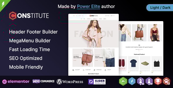Constitute WP - WooCommerce Responsive Elementor Theme - WooCommerce eCommerce