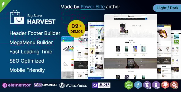 Harvest WP - Multipurpose Elementor WooCommerce Theme - WooCommerce eCommerce