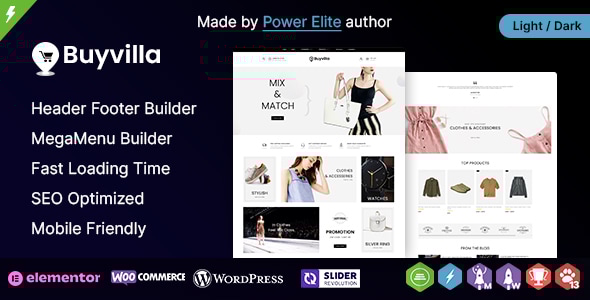 Buyvilla WP - Multipurpose Elementor WooCommerce Theme - WooCommerce eCommerce