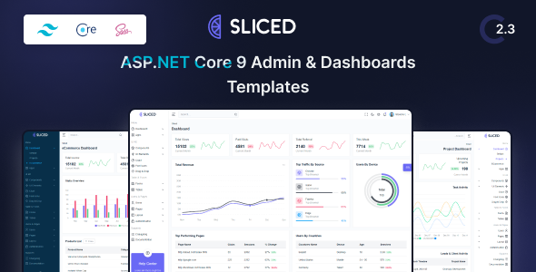 Sliced - ASP.Net Core 9 Tailwind CSS Admin & Dashboard Template by ...