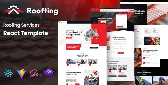 Roofting - Roofing Services React Template - Business Corporate