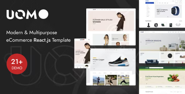 Uomo - eCommerce Multipurpose React Js Template - Shopping Retail