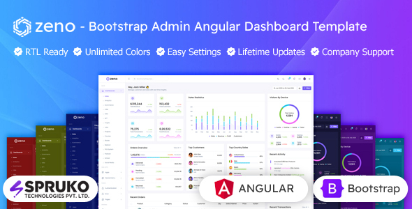 Zeno - Bootstrap Admin Angular Dashboard Template - Admin Templates Site Templates