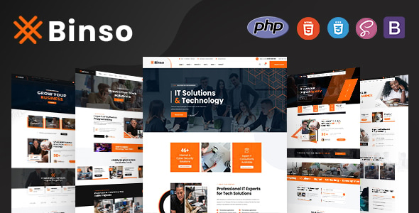 Binso - Digital Agency PHP Template - Business Corporate