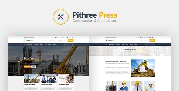 Pithree – Construction & Building WordPress Theme - Business Corporate