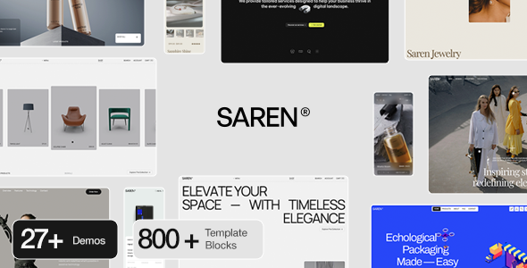 Saren - Multi-Concept WooCommerce WordPress Theme - WooCommerce eCommerce