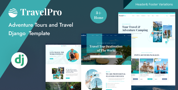 TravelPro - Adventure Tour and Travel Agency Django 5 Template - Travel Retail