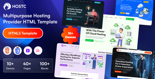 Hostc - Multipurpose Hosting Provider HTML Template - Hosting Technology