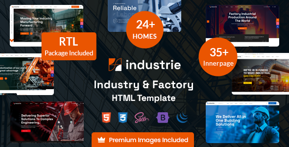 Industrie - Factory & Industry HTML Template - Business Corporate