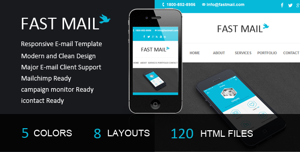 Fast Mail- Responsive E-mail Template - Email Templates Marketing