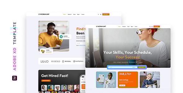 Workhunt – Job Portal Template for Adobe XD - Miscellaneous Adobe XD
