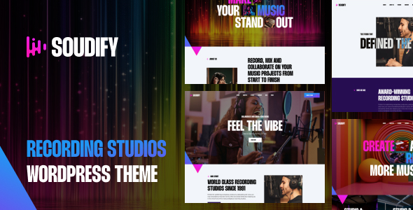 Soudify - Recording Studios WordPress Theme - Entertainment WordPress