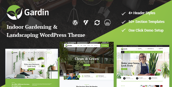 Gardin - Indoor Gardening WordPress Theme - Business Corporate